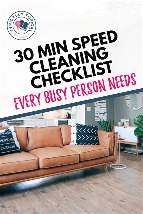 real simple speed cleaning checklist [cleaning hacks and tips for busy days] typically topical