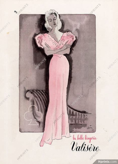 Valisère Lingerie 1947 Pierre Simon Nightgown