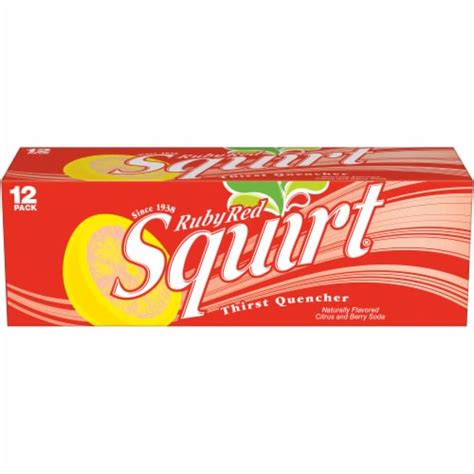 Squirt Ruby Red Naturally Flavored Citrus And Berry Soda Cans Fl Oz Smiths Food And Drug