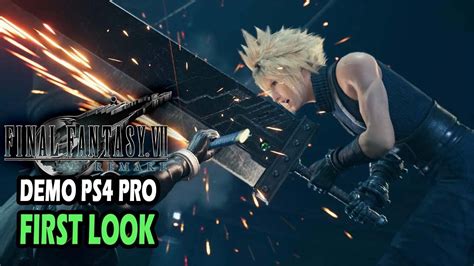 Final Fantasy Vii Remake Demo First Look Ps4 Pro And Discussion Youtube