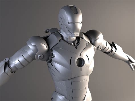 3d Iron Man Rigged