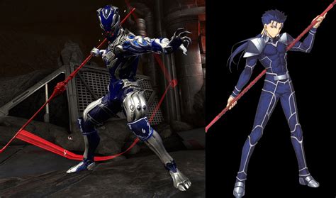 Tag for the lancer class servant that appears in the fate series. Ash as Lancer from Fate/Stay Night : Warframe