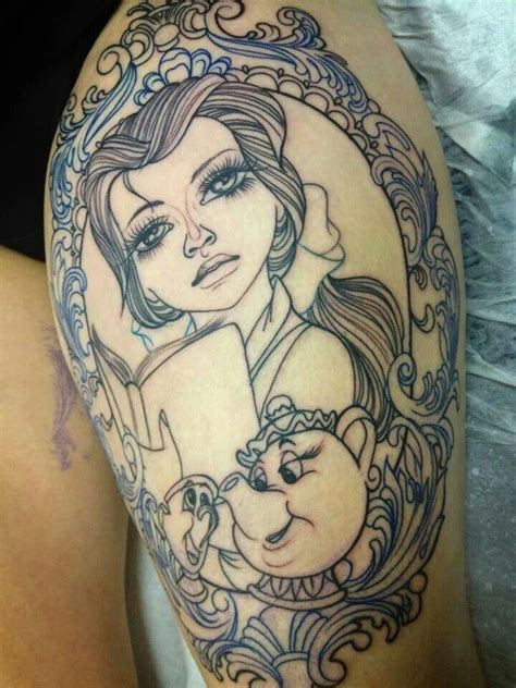 Tattooed Belle Disney Princess Belle Tattoo Princess Belle Tattoos