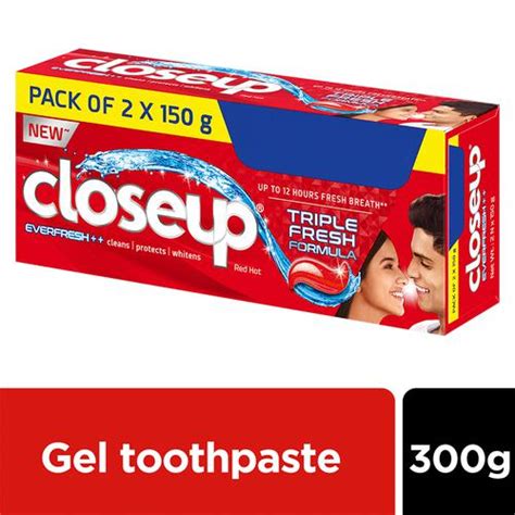 Buy Close Up Ever Fresh Red Hot Gel Toothpaste Value Saver 150 Gm