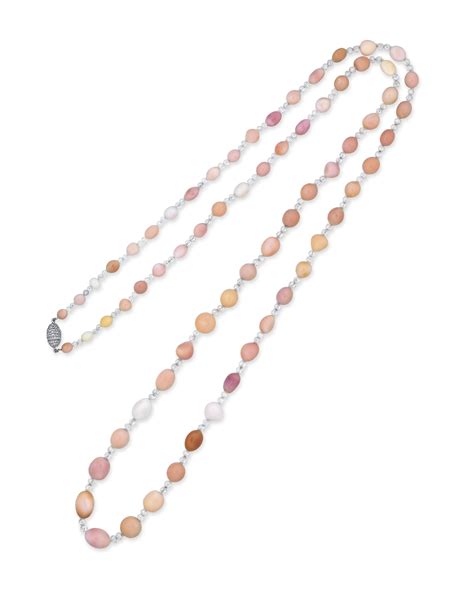 Conch Pearl And Diamond Necklace Christies