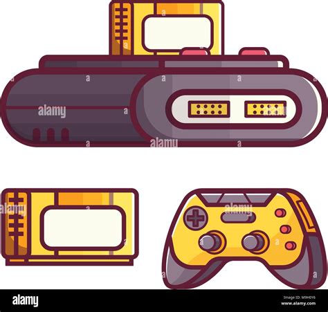 Retro Classic Tv Game Console Stock Vector Image And Art Alamy