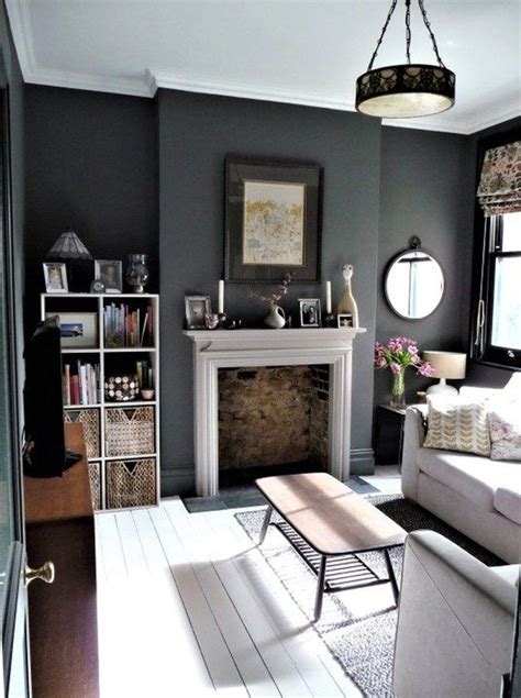 Dark Gray Paint Living Room - TheBestWoodFurniture.com