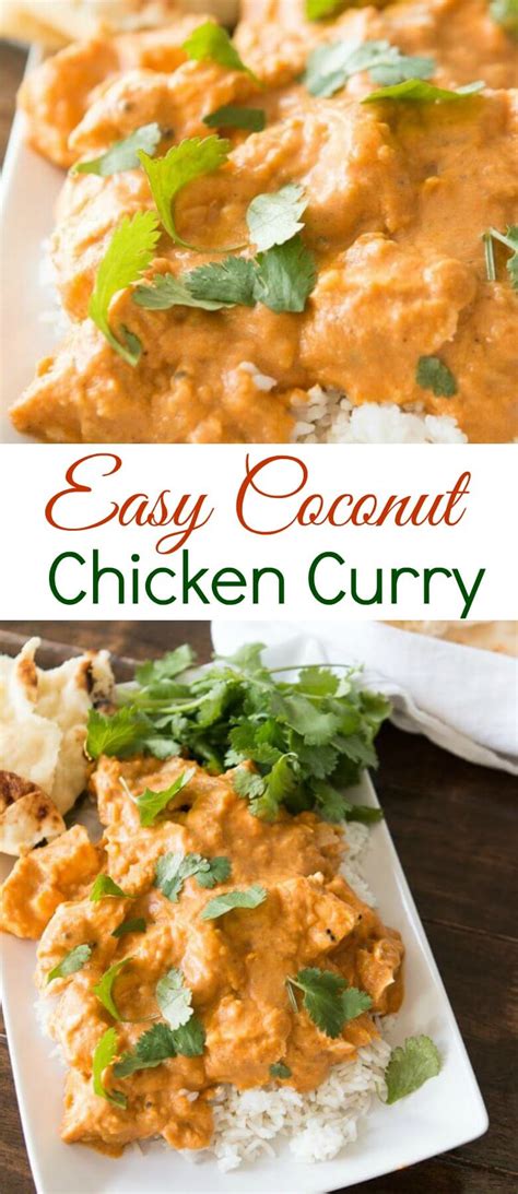 Minimal effort with loads of flavour. Easy Coconut Chicken Curry - Oh Sweet Basil