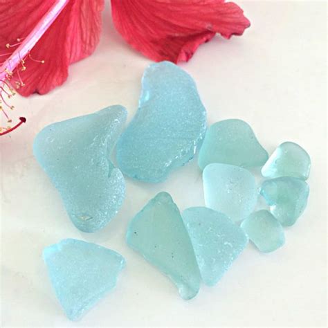 Light Blue Sea Glass Natural Sea Glass Surf Tumbled Etsy Rare Sea