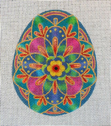 Psanky Sunflower Egg Needlepoint Canvas Artofit