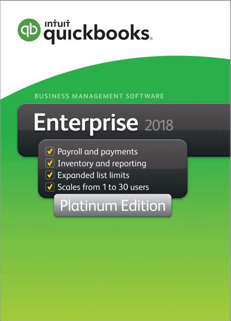 System requirements for quickbooks desktop 2018 and enterprise solutions 18.0. Intuit QuickBooks Enterprise Solutions 2018 - Platinum ...
