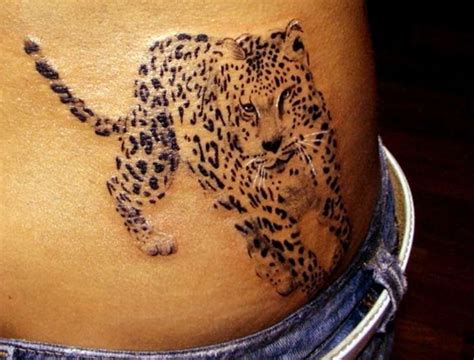 Cheetah Print Tattoos On Hip Cheetah Print Tattoos Leopard Tattoos