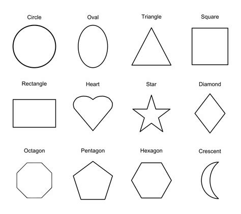 images  printable shapes chart preschool shapes chart basic