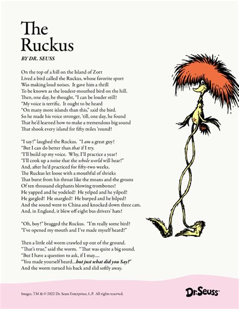 Famous Poems By Dr Seuss