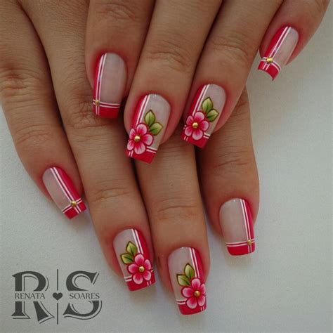 See more ideas about nail designs, nails, manicure. 148 Fotos de Unhas decoradas com flores! LINDAS!