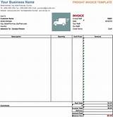 Pictures of Carrier Invoice Template