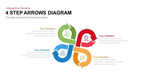 4 Step Arrows Diagram Powerpoint Keynote Template Slidebazaar