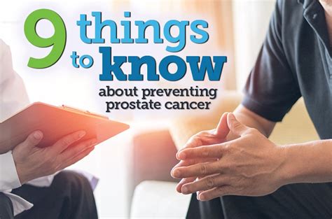 9 Things To Know About Preventing Prostate Cancer Cancer Care