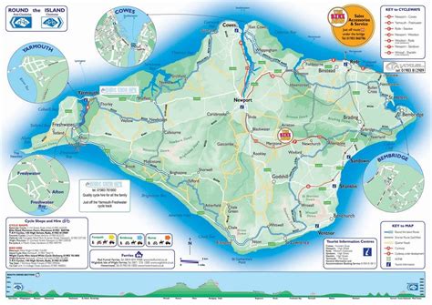 Road Map Of The Isle Of Wight