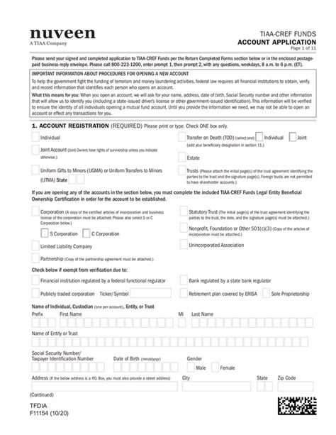 Fill Free Fillable TIAA PDF Forms