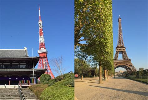 The Eiffel Tower And Tokyo Tower Falling In Love With The Original