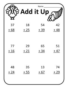 2nd grade math worksheets and lessons which can make your kids super smart in math. Thanksgiving Math Worksheets 2nd Grade Thanksgiving ...