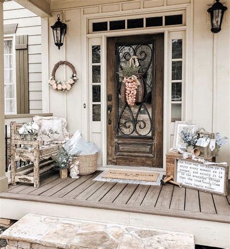 Front Porch Decorating Ideas By Velveteen And Grace Ga With A Soft