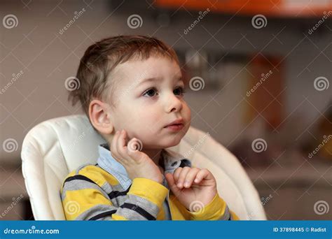 Open Eyed Boy Stock Image Image Of Excited Child Handsome 37898445