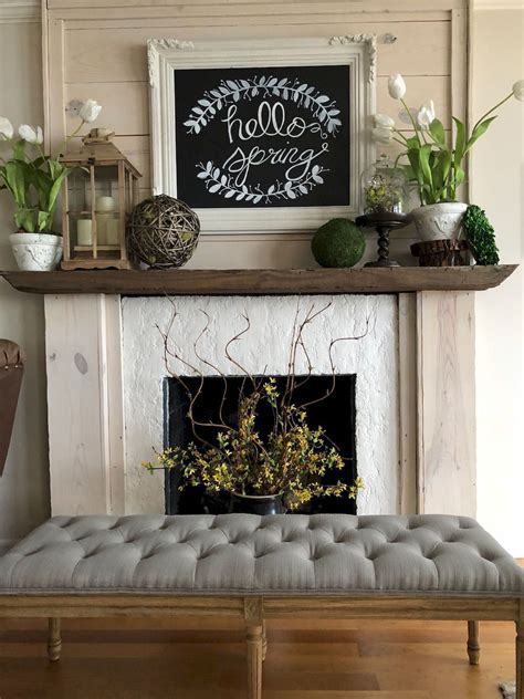 32 Stunning Fireplace Mantel Decor Ideas You Should Copy Now Hmdcrtn