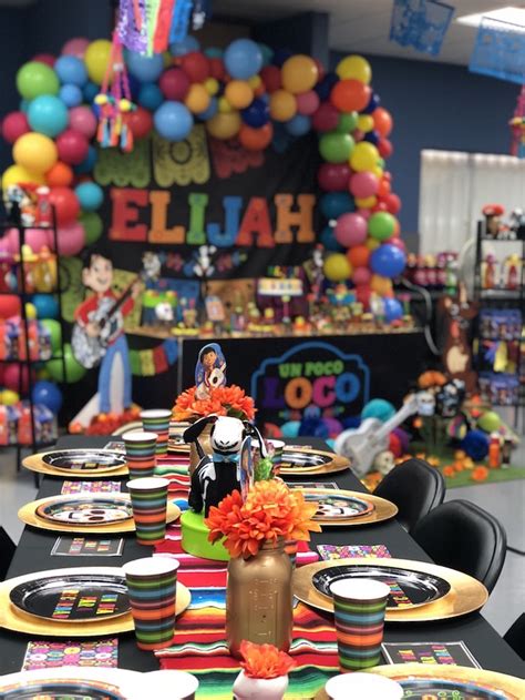These colorful coco birthday cake and cookies are absolutely perfect for a coco themed party! Kara's Party Ideas Coco Inspired Birthday Fiesta | Kara's ...