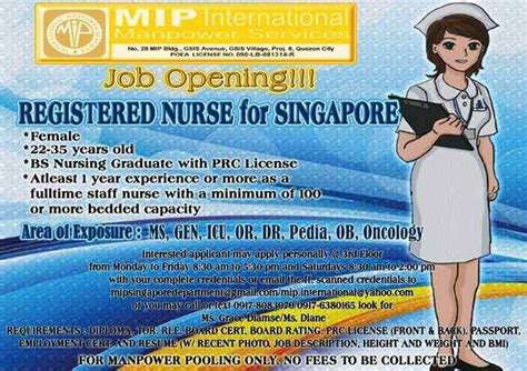 Nursing Jobs In Singapore For Filipino Nurses