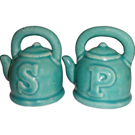 Teal salt and pepper shakers | Tea pots, Salt and pepper ...