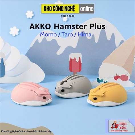 Chuột Không Dây Akko Hamster Wireless Momo Plus Hima Plus Taro Plus
