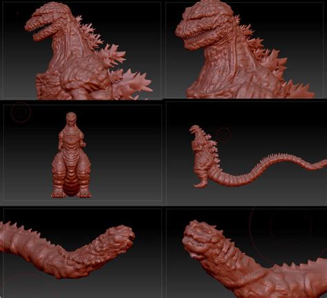 Shin Godzilla Model Scrapped By Gabe Tke On Deviantart