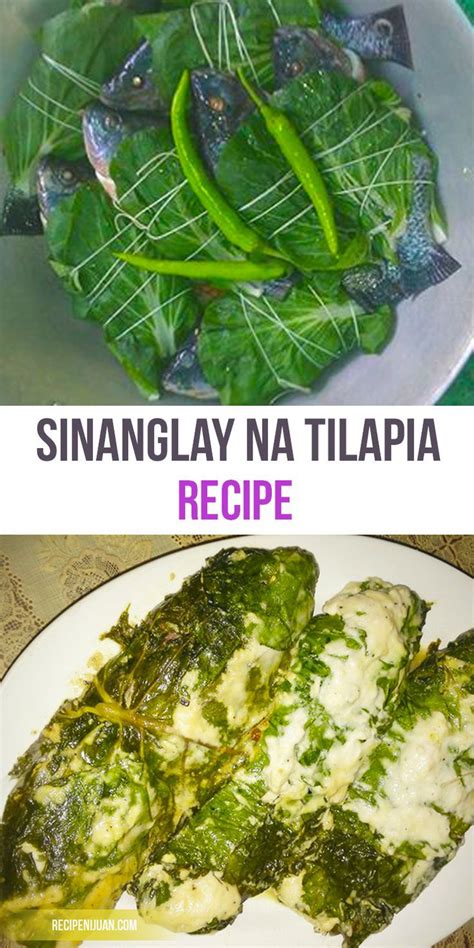 Sinanglay Na Tilapia Recipe Tilapia Recipes Filipino Food Menu