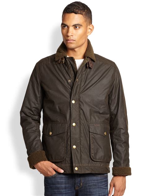 Lyst Barbour Catrick Waxed Cotton Jacket In Brown For Men