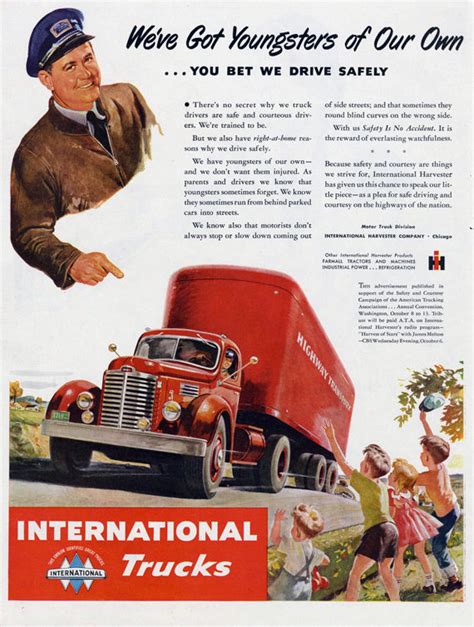 Transpress Nz 1948 International Truck Advertisement