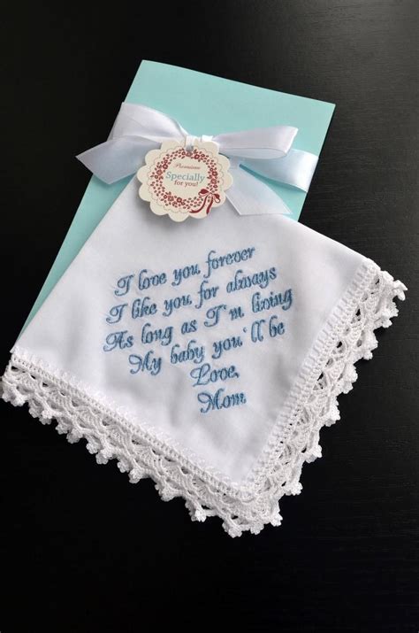 Great sentimental gifts for her. Daughter wedding gift from Mom ill love you forever bride ...