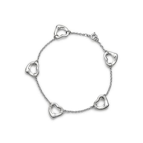 Elsa Peretti® Open Heart Bracelet In Sterling Silver Medium Tiffany And Co