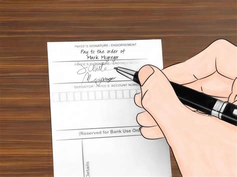 This means that you sign over a check to them that was originally given to you, and they deposit it instead. 3 Ways to Cash a Cheque - wikiHow