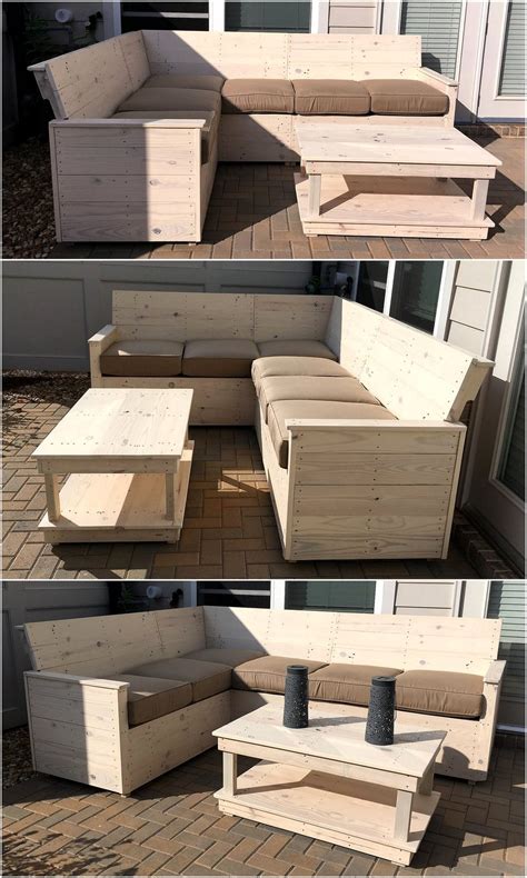 These products are crafted by employing sophisticated technology beneath the command of skillful personnel who have. Wood Pallet Made L-Shape Sofa Plan | Wood Pallet Furniture
