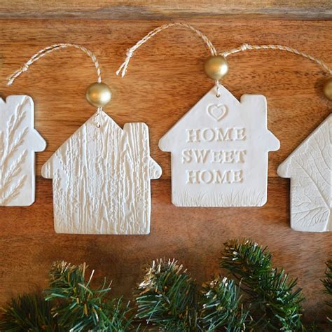 White Ceramic House Christmas Etsy