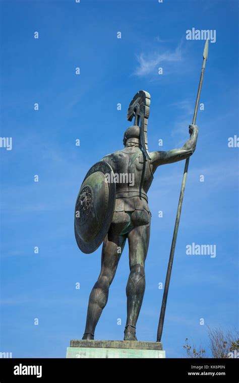 Statue Of Achilles Achillion Palace Corfu Greece Stock Photo Alamy