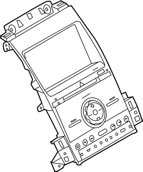 Ford Taurus Control Panel Bezel Dash Unit Infotainment Display
