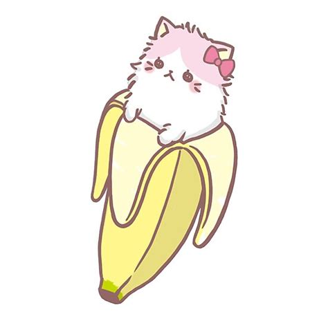 Bananya Cute Pink Anime Banana Cat Posters By Cr4cker