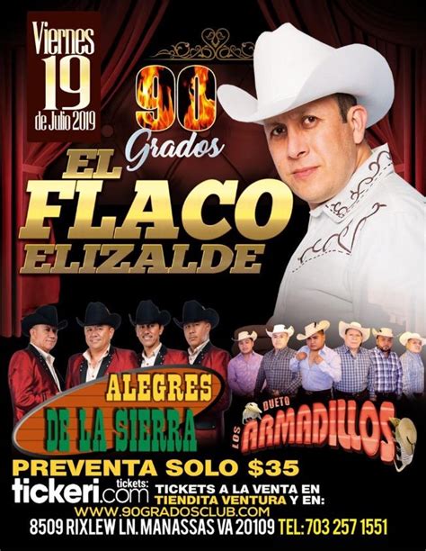 El Flaco Elizalde Junto A Alegres De La Sierra En Concierto Tickets