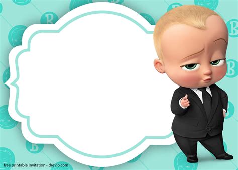 Baby Boss Invitation Template For Your Adorable Little Boss Download