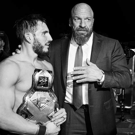 New Nxt Champion Johnny Gargano With Triple H Nxt Takeover Triple H