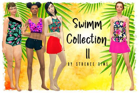 Sims 4 Cc Maxis Match Bikinis Swimwear Girls Guys Fandomspot Parkerspot