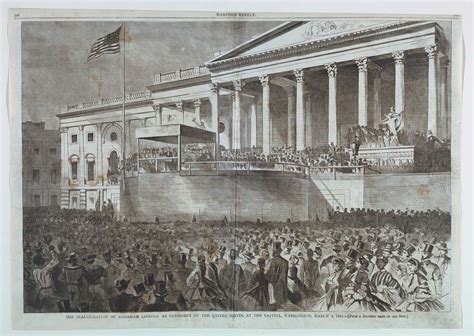 Print The Inauguration Of Abraham Lincoln As President Of The United
